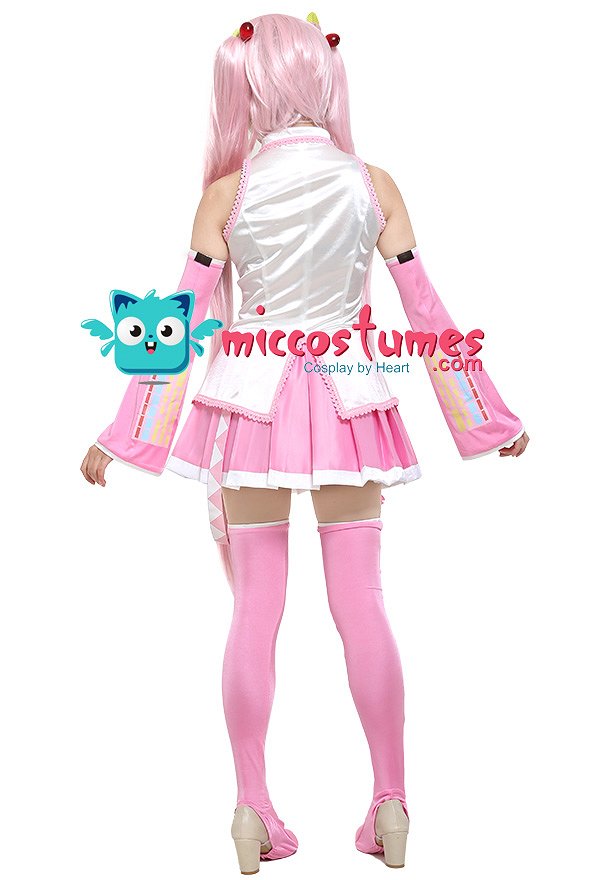 Sakura Pink Cosplay Costume with Sakura Hair Pins