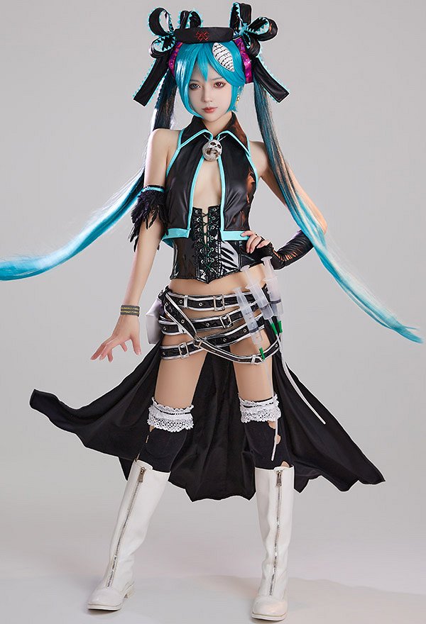 Hdge technical statue No.12 Ca Calra Costume de Cosplay Calne Ca Prisoner et Paper Plane ver Top Jupe Set avec Accessoires Hdge technical statue No.12 Ca Calra Costume de Cosplay Calne Ca Prisoner et Paper Plane ver Top Jupe Set avec Accessoires