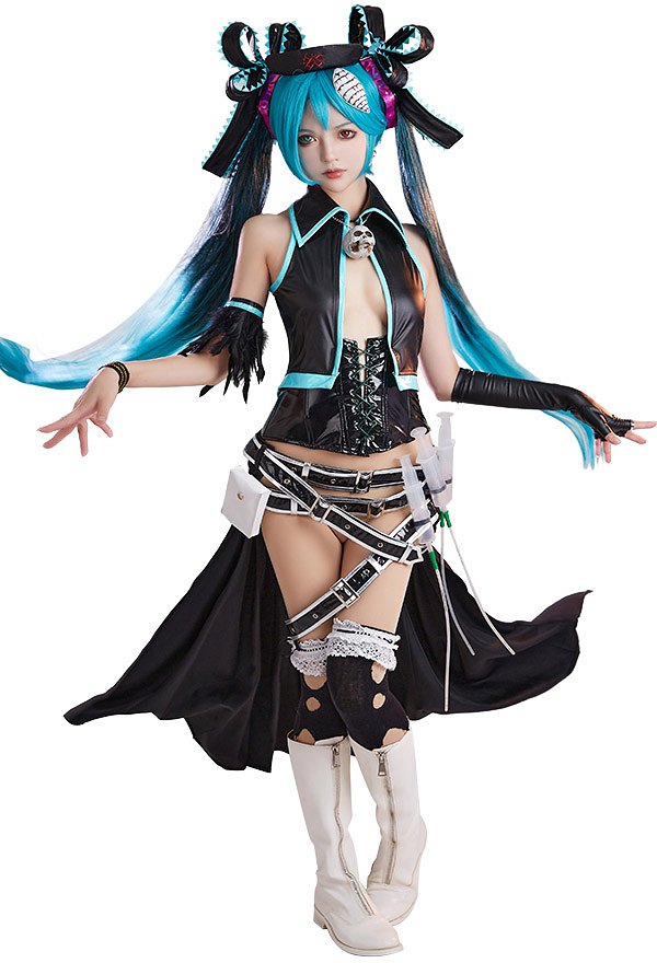 Hdge technical statue No.12 Ca Calra Costume de Cosplay Calne Ca Prisoner et Paper Plane ver Top Jupe Set avec Accessoires Hdge technical statue No.12 Ca Calra Costume de Cosplay Calne Ca Prisoner et Paper Plane ver Top Jupe Set avec Accessoires