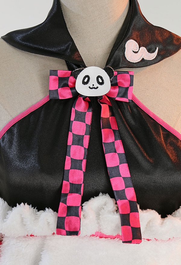 Kawaii Halter Panda Dress Set with Socks Cute Outfits Cosplay Costume