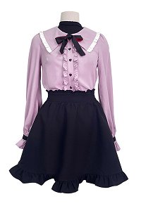 The Vampire Pop Up Parade Cosplay Costume Kawaii Shirt and Skirt Set