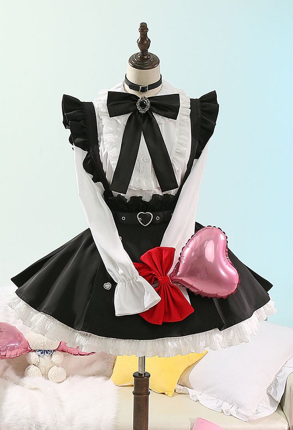 Vocal Cosplay Costume Shirt and Skirt with Belt and Thigh Socks