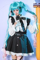 Kawaii Damen Gothic Set Cosplay Rock Hemd Clip Gürtel Socken Beinen Gürtel Choker Cosplay Kostüm Kawaii Damen Gothic Set Cosplay Rock Hemd Clip Gürtel Socken Beinen Gürtel Choker Cosplay Kostüm