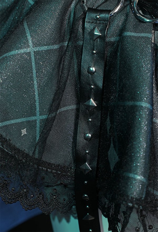 Vocal Cosplay Vestido de disfraz y mangas con alas y calcetines hasta el muslo Vocal Cosplay Vestido de disfraz y mangas con alas y calcetines hasta el muslo