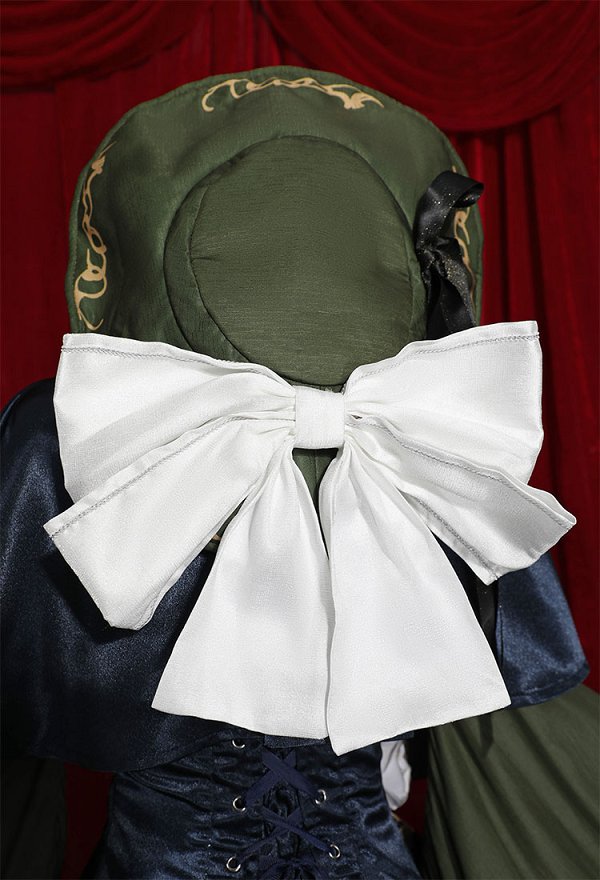 Vocal Kagamine Rin Disfraz de Cosplay Vestido de Fiesta Estilo Lolita Vintage con Capa Sombrero y Pulsera