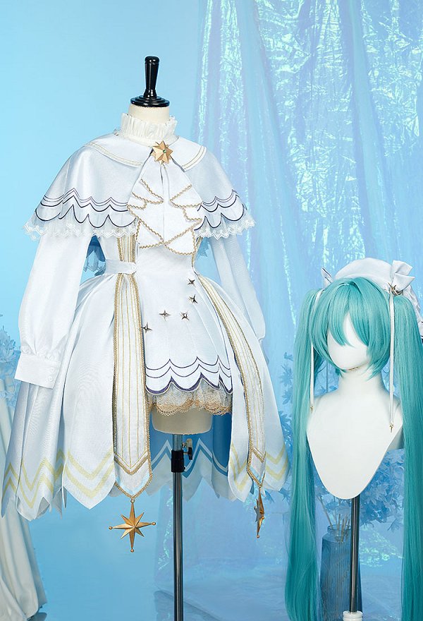 Vocal Disfraz de Cosplay Vestido y capa con sombrero y corbata
