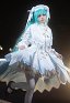 Vocal Disfraz de Cosplay Vestido y capa con sombrero y corbata