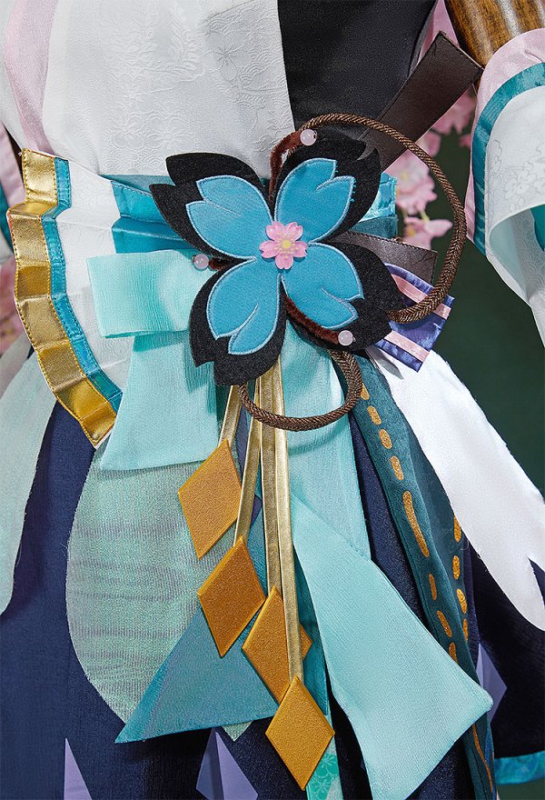 Onmyoji  Disfraz de Cosplay Vocal Vestido y Corsé con Cinturón de Cintura y Medias
