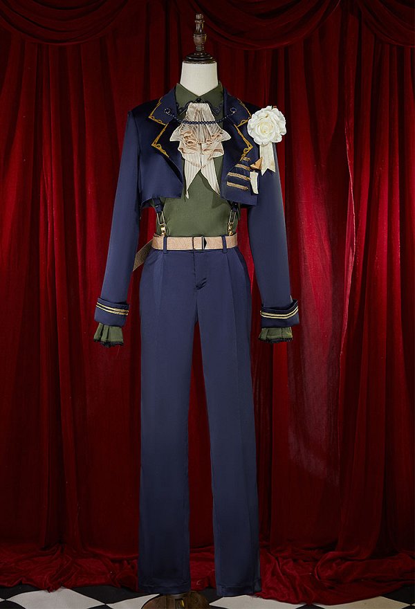 Vocal Len Costume de Cosplay Chemise et pantalon assortis avec une veste et des gants
