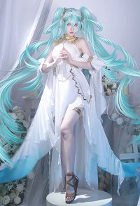 Vocal Costume de Cosplay vocal Robe avec manches et ceinture