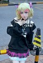 Vocal Rin Costume de Cosplay Jirai kei Sweat-shirt et jupe plissée avec chaussettes