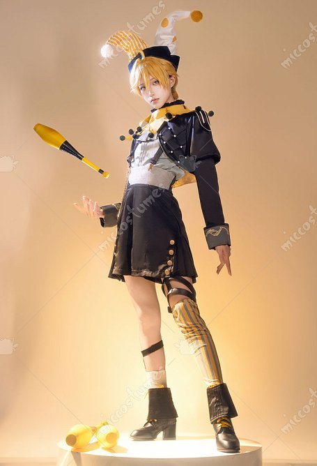 Vocal Len Cosplay Kostüm Hemd und Mantel mit Hose Hut