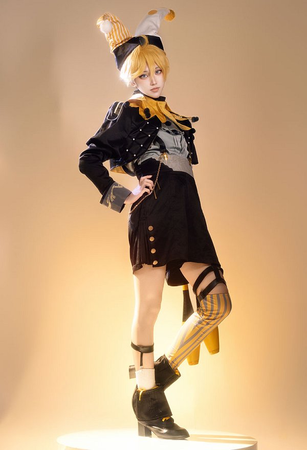 Vocal Len Cosplay Costume Shirt and Coat with Pants Hat Vocal Len Cosplay Costume Shirt and Coat with Pants Hat