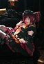 Vocal Kasane Teto Cosplay Kostüm Kleid Ärmel mit Flügeln Schwanz
