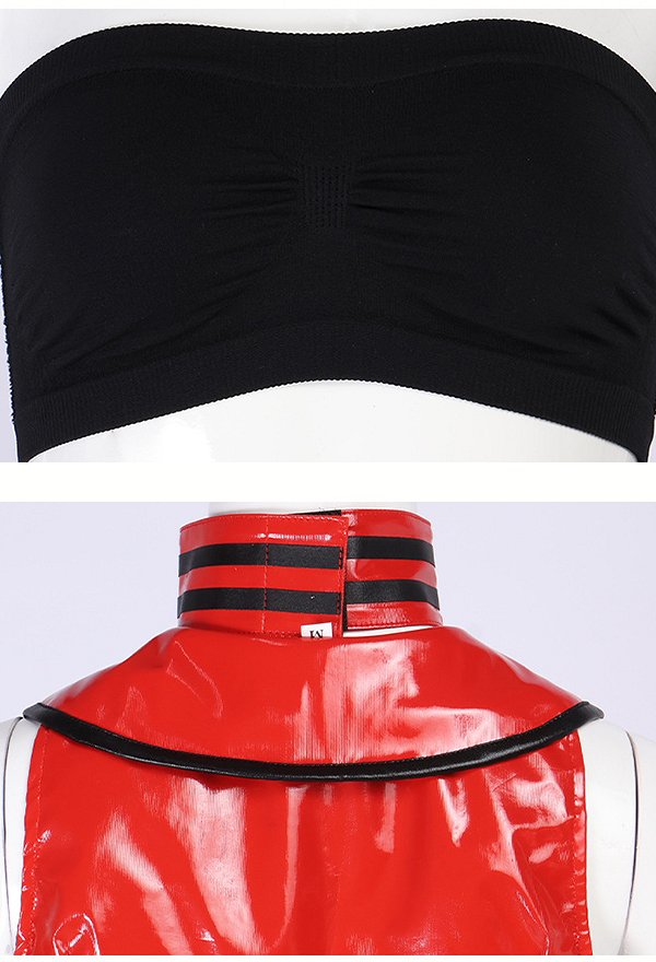 Disfraz de Cosplay de Vocal MEIKO V3 con Top sin Mangas con Falda y Choker Disfraz de Cosplay de Vocal MEIKO V3 con Top sin Mangas con Falda y Choker