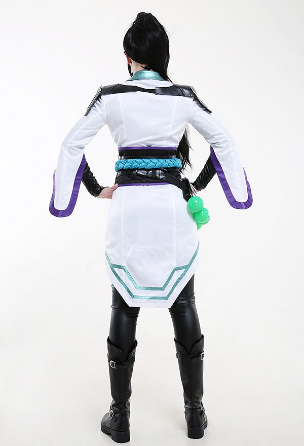 VALO Sage Heat-Painted Chinese Cross Collar Outfit Cosplay Costume with Corset and Waist Accessories