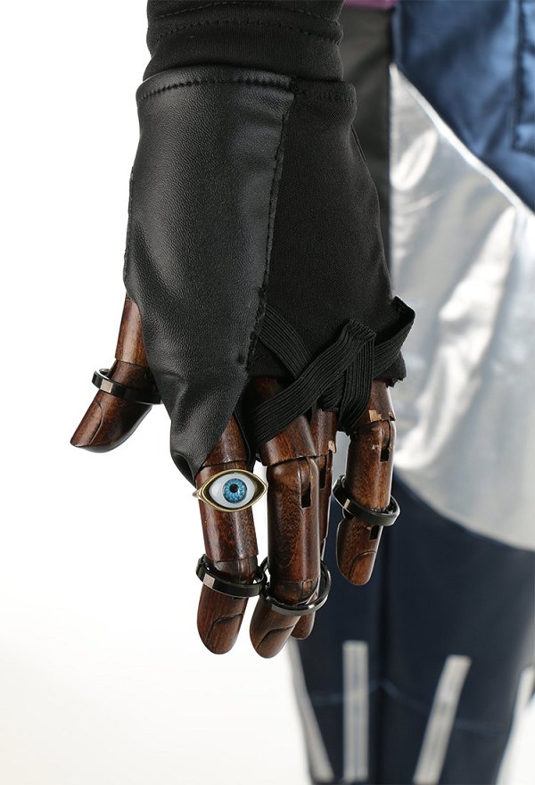 VALO Agent Fade Cosplay Costume Shirt and Trousers with Vest and Gloves
