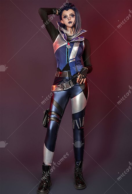 VALO Fade Damen Game Cosplay Weste Gürtel Hosen Ohr Zubehör Ring Handshcuhe Set Cosplay Kostüm