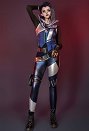 VALO Agent Fade Cosplay Costume Shirt and Trousers with Vest and Gloves
