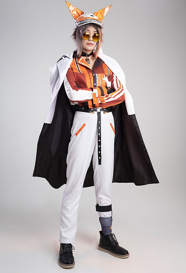 VTuber Virtual YouTuber Costume de Cosplay Mysta Rias Ensemble Chemise Pantalon et Manteau