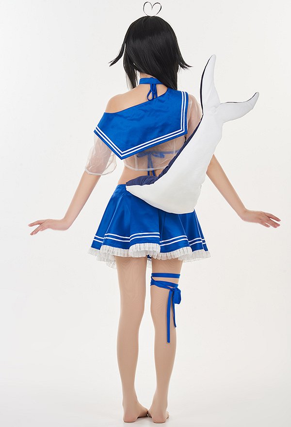 Virtual YouTuber vTuber Shylily Cosplay Costume Sailor Top and Skirt Set with Tail Virtual YouTuber vTuber Shylily Cosplay Costume Sailor Top and Skirt Set with Tail