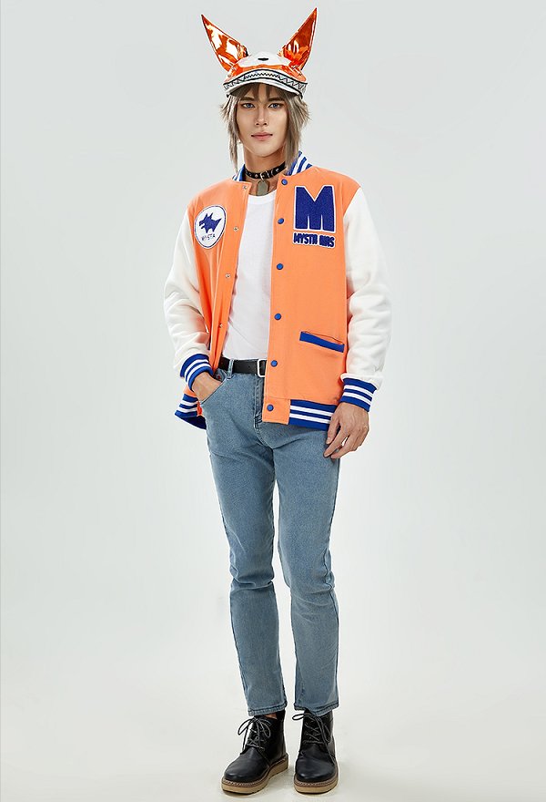 Virtual Youtuber VTuber Mysta Rias Cosplay Costume Bomber Jacket