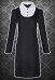 Wednesday Addams Halloween Cosplay Costume Robe à col rond