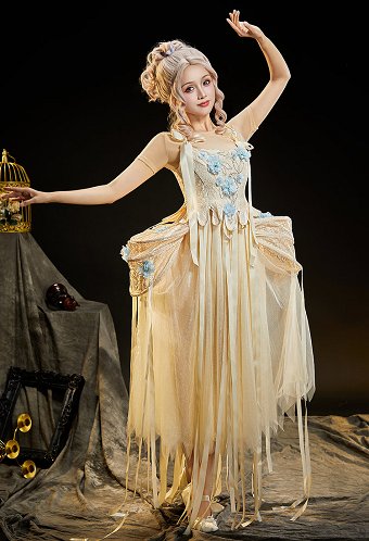 Wednesday Enid Sinclair Cosplay Kostüm Ball Gala Kleid mit Futter und Hose