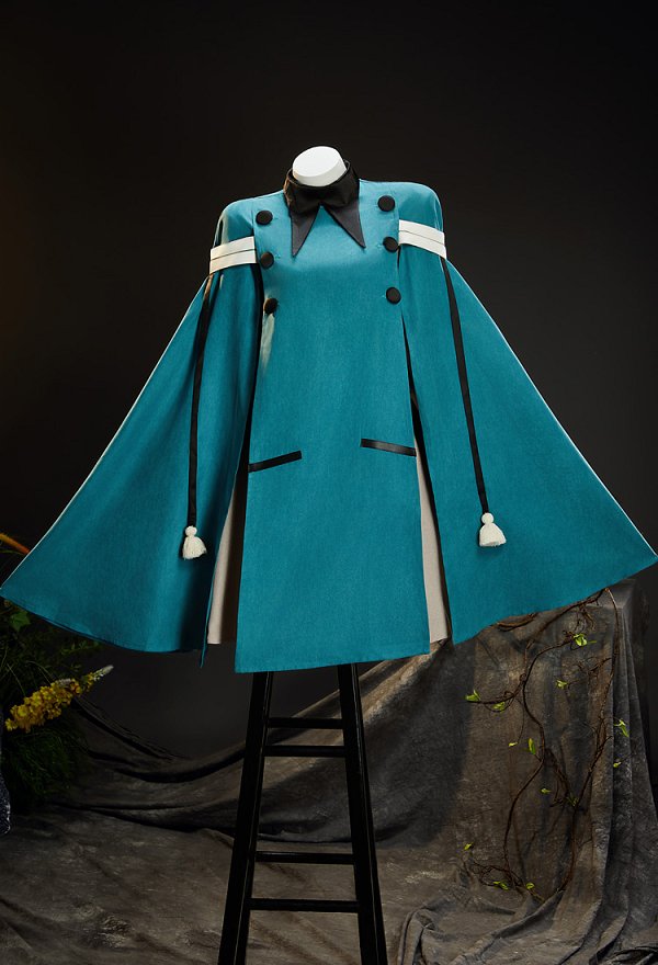 Tongari Boshi no Atorie Coco Cosplay Costume Dress and Pants with Cape and Hat