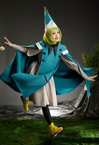 Traje de cosplay de bruja de Atelier Coco con vestido pantalones capa y sombrero