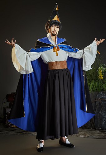 Witch Hat Olruggio Cosplay Costume Shirt and Skirt with Cape and Hat