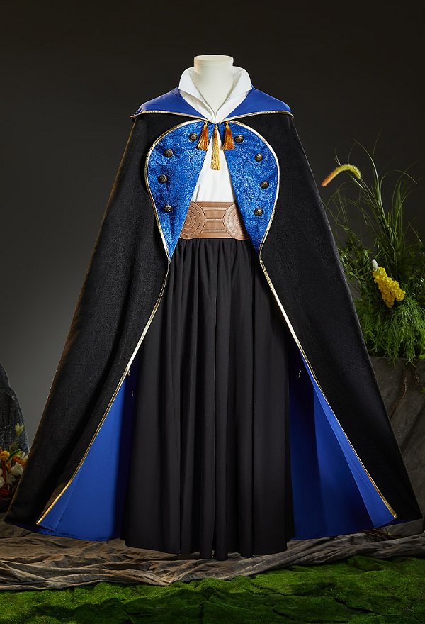 Witch Hat Olruggio Cosplay Costume Shirt and Skirt with Cape and Hat