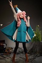 Witch Hat Tetia Cosplay Costume Dress and Cape with Pants and Hat Witch Hat Tetia Cosplay Costume Dress and Cape with Pants and Hat