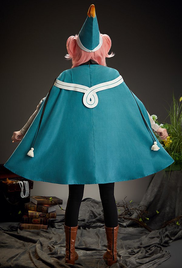 Witch Hat Tetia Cosplay Costume Dress and Cape with Pants and Hat