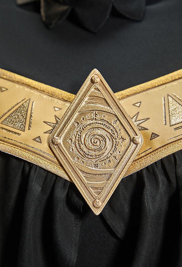 Disfraz Cosplay de Coco Brimmed Cap Black Magic Skin de Witch Hat Vestido con Capa Desmontable y Sombrero