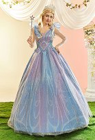 Costume de cosplay Glinda de Wicked 2 Robe longue de princesse