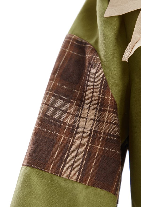 Costume de cosplay du Scarecrow du Magicien de Oz pour Halloween haut et pantalon en patchwork avec chapeau et écharpe