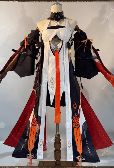 Wuthering Waves Changli  Cosplay Vestido y pantalones con puños y guantes