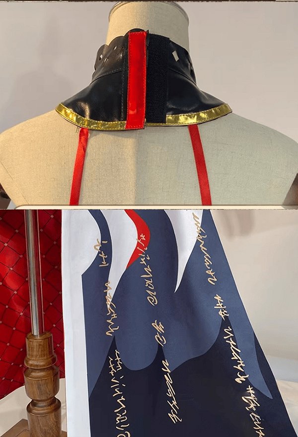 Wuthering Waves Councillor Changli Cosplay Costume Dress and Stockings with Sleeves and Gloves Wuthering Waves Councillor Changli Cosplay Costume Dress and Stockings with Sleeves and Gloves