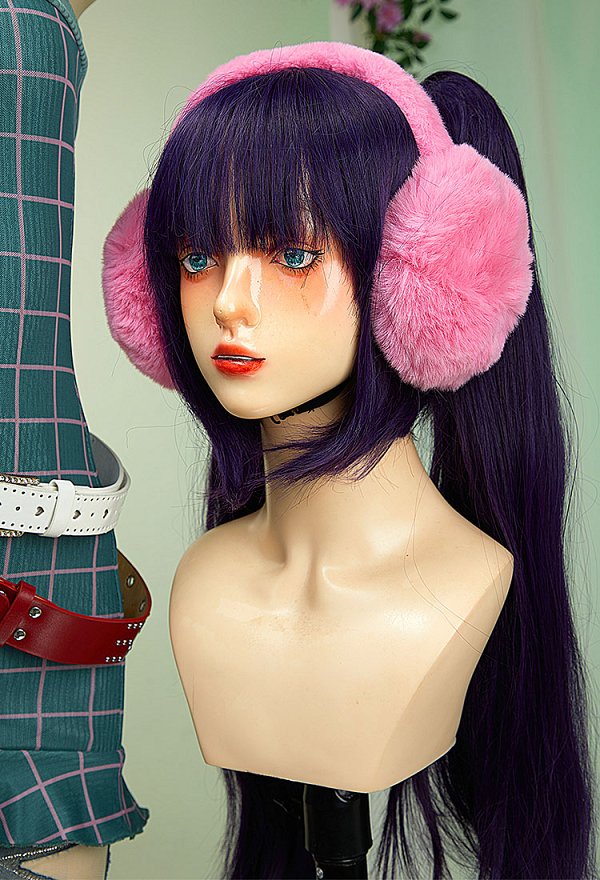 Musa Derivada Regular Wear Conjunto Top Vaina De Cuadros Y Pantalón Acampanado Recortado Estrellas Con Cinturón Y Guantes