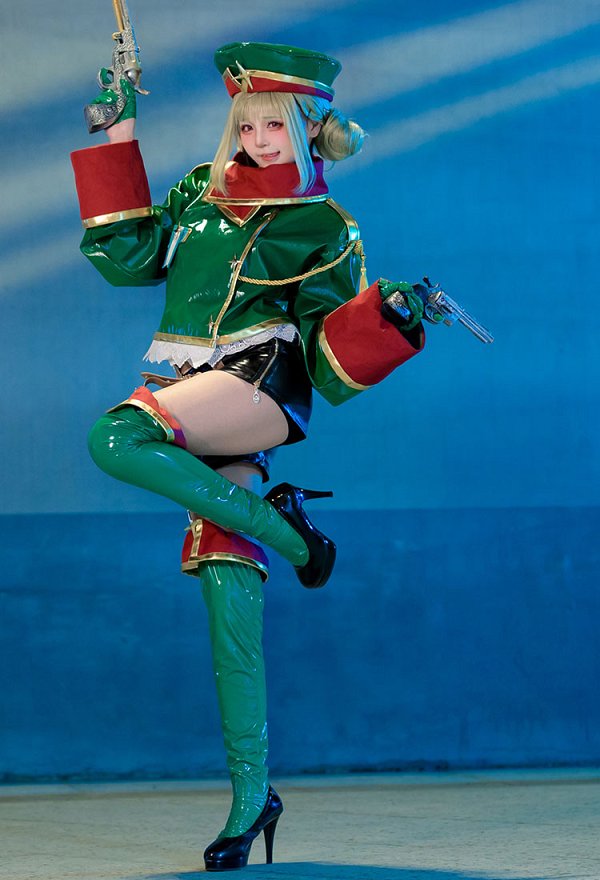 Gushing Over Magical Girls Araga Kiwi Cosplay Costume Green Top and Hat with Shorts Gloves Socks