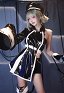 Gushing Over Magical Girls Araga Kiwi Disfraz de Cosplay Vestido con Sombrero y Cola