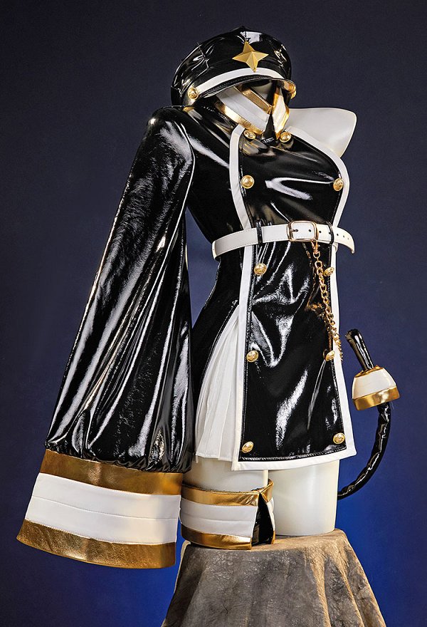 Gushing Over Magical Girls Araga Kiwi Disfraz de Cosplay Vestido con Sombrero y Cola