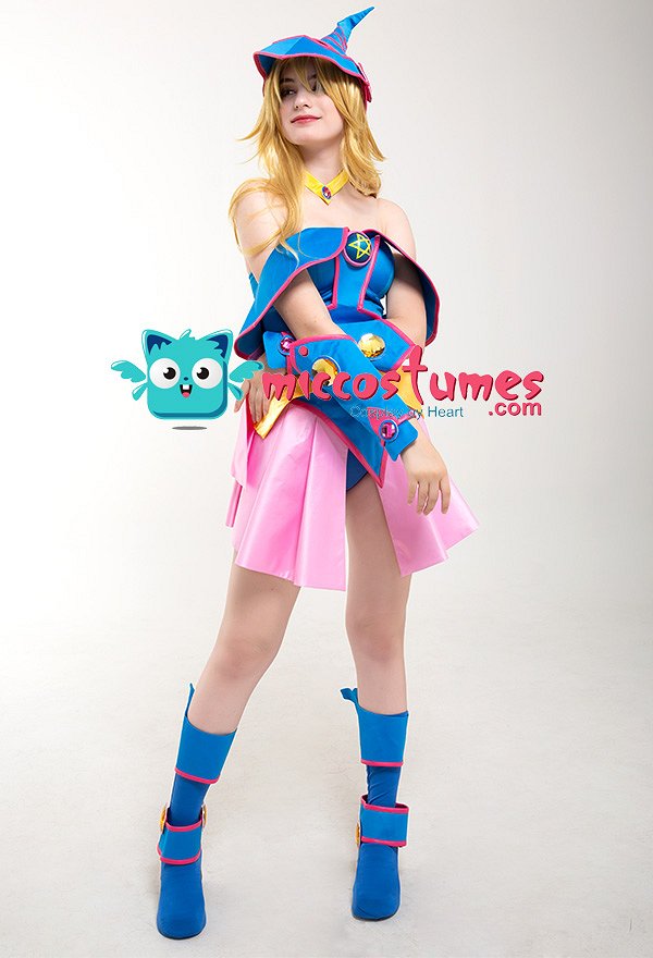 Yu-Gi-Oh Dark Magician Girl Cosplay Kostüm mit Hut Yu-Gi-Oh Dark Magician Girl Cosplay Kostüm mit Hut