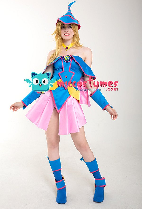 Yu-Gi-Oh Dark Magician Girl Cosplay Kostüm mit Hut Yu-Gi-Oh Dark Magician Girl Cosplay Kostüm mit Hut