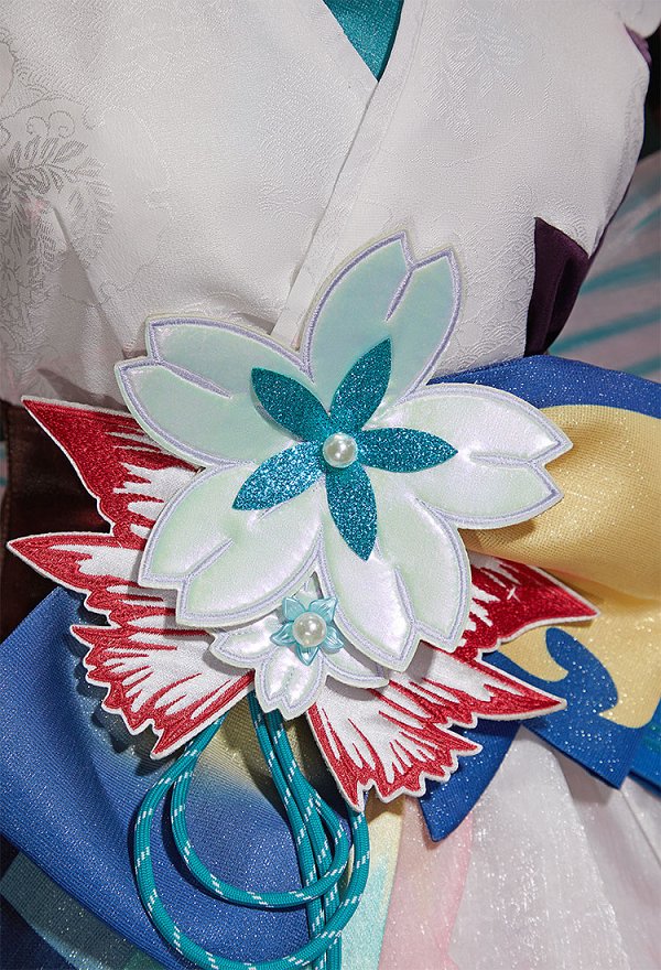 Onmyoji  Disfraz de Cosplay Vestido vocal con faja y complementos para el cabello y la muñeca