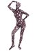 Combinaison Noir de Déguisement Halloween Zentai pour Adultes avec Impression des Chat Sorcière Pirate Ange Citrouille