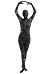 Combinaison de Déguisement Halloween Zentai pour Adultes avec Impression de l'Astronaute Univers
