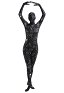 Combinaison de Déguisement Halloween Zentai pour Adultes avec Impression de l'Astronaute Univers