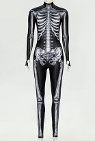 Costume d'Halloween Combinaison de squelette